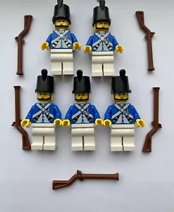 RARE Lego Bluecoat Soldiers (Lot Of 5) New Minifigures! - Picture 1 of 2