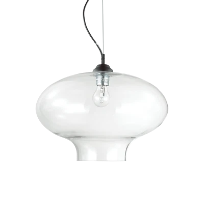 Bistro sp1 roud sospensione vetro trasparente altezza regolabile 40cm - Immagine 1 di 2