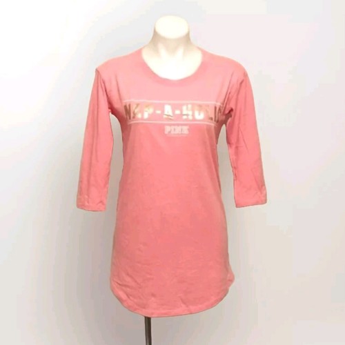 UNDERCOVER Abito camicia pigiama rosa Victoria's Secret loungewear XS