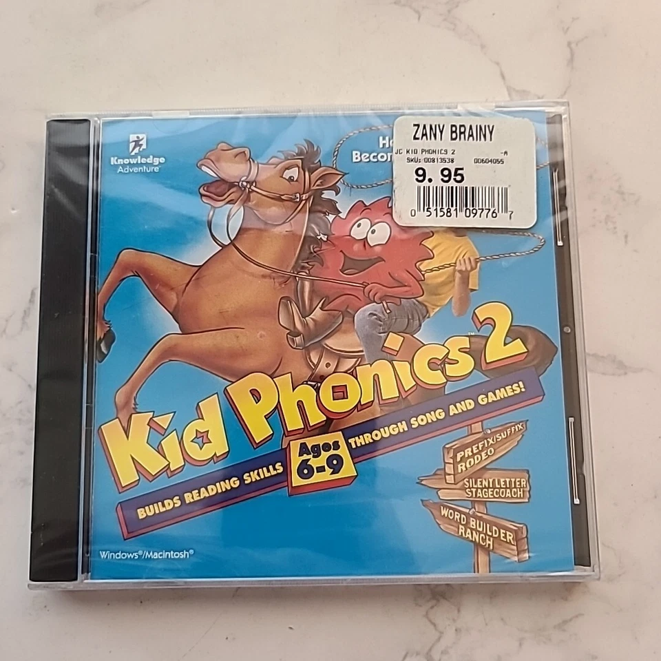 Kid Phonics 2 Ages 6-9 Builds Reading Skills Through songs and games NEW CD-ROM - Image 1 of 4