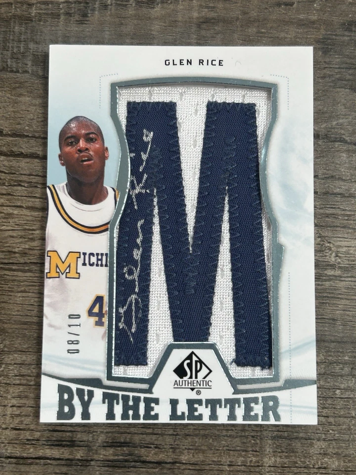 GLEN RICE /10 🧨 2013-14 SP AUTHENTIC BY THE LETTER SIGNATURES AUTO 🧨 #BL-GR - Image 1 of 2