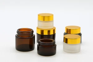 Nuevo tarro de crema de vidrio de 4 oz vacío - Imagen 1 de 7