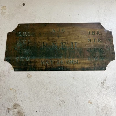 Placa grande de latón macizo para repuestos o reparaciones Foto 1 de 2