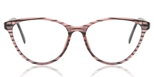 Full Rim Cat Eye Transparent Stripped Pink SmartBuy Collection Lilly CP127 51 - Picture 1 of 5