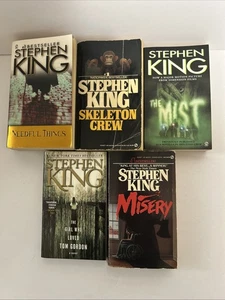 Stephen King Posten von fünf Taschenbüchern Elend Skelett Crew Der Nebel + - Bild 1 von 15