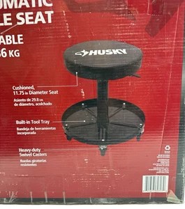 Husky Pneumatic Adjustable Creeper Seat w/ Built in Tool Tray 1006744765 (OB1) - Picture 1 of 8
