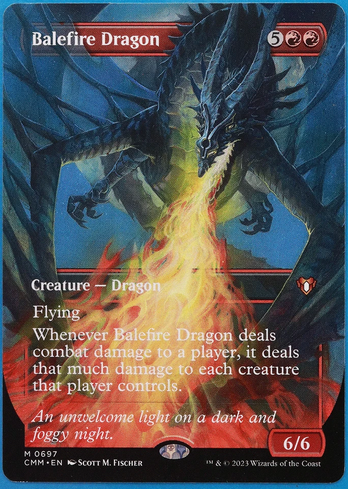 Balefire Dragon (Borderless) Commander Masters NM (507478) ABUGames - Image 1 of 2