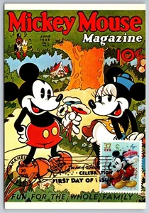 #3914 The Art of Disney Pluto and Mickey Mouse FDC Maxi Card - Picture 1 of 2