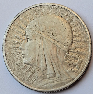 10 zlotych 1932, London Mint, Queen Jadwiga Foto 1 de 2