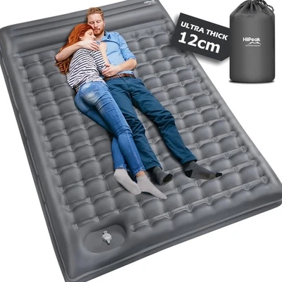 Camping Isomatte 2-Personen Schlafmatte Luftmatratze mit Pumpe kompakt - Bild 1 von 4