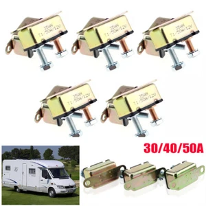 5pack 12V 30A~50A Auto Automatic Fuse Reset Circuit Breaker Copper Stud Bolt - Picture 1 of 14