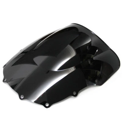 Pantalla negra doble burbuja para parabrisas Kawasaki ZZR400 ZZR600 1993-2004 2001 Foto 1 de 4