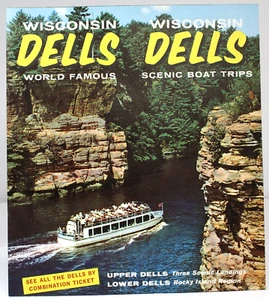 Vtg. Brochure Wisconsin Dells Boat Trips. Brochure Looks to be from the 1970's - Picture 1 of 3