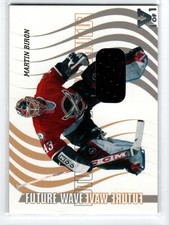 2002-03 Between the Pipes Future Wave #9 Martin Biron 1/1 *#/60