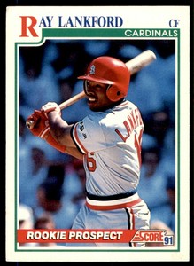 1991 Score Ray Lankford Rookie St. Louis Cardinals #731