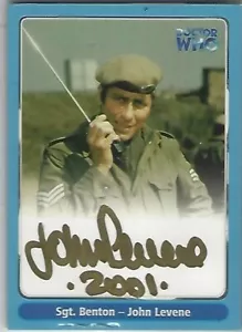 DOCTOR WHO THE DEFINITIVE COLLECTION SERIES 1, A9 JOHN LEVENE autograph - Foto 1 di 2