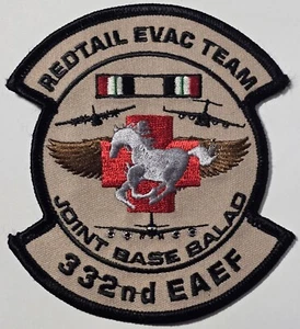 332nd EAEF BALAD AIR BASE IRAQ 4" PATCH VTG RARE Transport Redtail Evac Team ORG - Picture 1 of 2