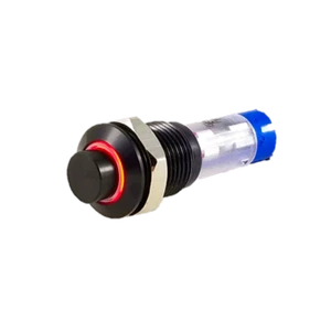 Interruptor de apagado momentáneo para guitarra Tesi MIMMO 10 MM LED negro/rojo - Imagen 1 de 3