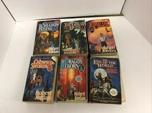 The Wheel Of Time Book Lot 9 Paperback Robert Jordan - Picture 1 of 6