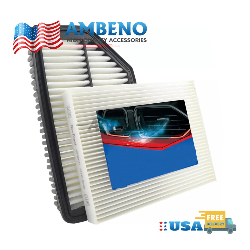 Combo Set Engine And Cabin Air Filter For Kia Soul 2014-2018 2019 97133-B2000 - Изображение 1 из 1