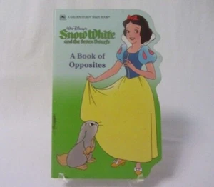 DE COLECCIÓN LIBRO DE OPUESTOS BLANCO NIEVE DE DISNEY FORMA DORADA RESISTENTE - Imagen 1 de 3