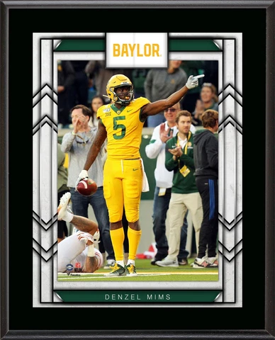Denzel Mims Baylor Bears 10.5" x 13" Sublimated Player Plaque Cover