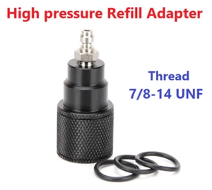 Refill Adapter Pump High Pressure Valve Filling 7/8-14UNF Thrad Quick Disconnect - Picture 1 of 15
