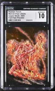 2024 Marvel Flair Human Torch Fall Flair #25 CGC 10 GEM MINT - Bild 1 von 2
