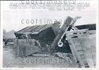 1958 Tornado Damaged E R Blakney Farm New Home Texas Press Photo