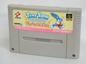 Super Famicom TINY TOON ADVENTURES Dotabata Cartridge Only Nintendo sfc - Picture 1 of 2