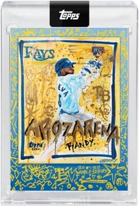 2020 TOPPS X RANDY AROZARENA ROOKIE CARD BY GREGORY SIFF WORLD SERIES