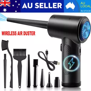 Electric Cordless Air Duster 100000RPM Vacuum Cleaner Computer Keyboard Car Home - Picture 1 of 12