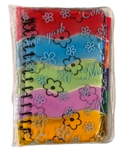 RUBRICA TELEFONICA AGENDA CON COPERTINA GEL ONDE CM 15,5 x 11,5 CON 26 FOGLI - Imagen 1 de 3