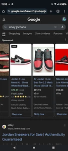 low top jordans bred 2.0 perfect size 12 retro chicago bulls red,whit and black - Picture 1 of 3