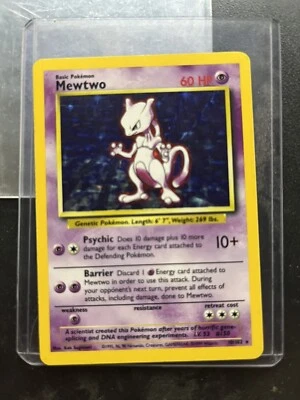 1995 Pokemon Mewtwo Holo - Rare 95’ Pokemon Base Set 10/102 - Image 1 of 4
