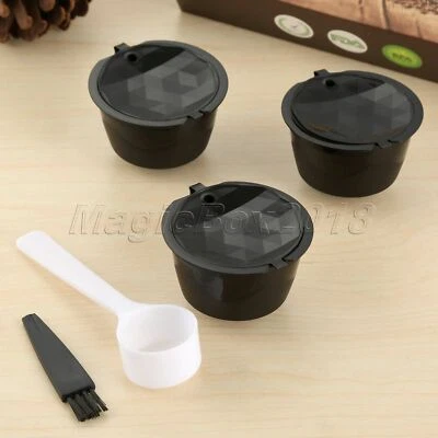 Coffee Capsules Shell Refillable Nescafe Gusto Dolce Filter Black 3 x i Cafilas - Image 1 of 4