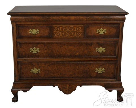 57321EC: BERKEY & GAY Vintage Inlaid Walnut 3 Drawer Chest Cover