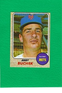 1968 Topps #277 Jerry Buchek Mets MINT OC High Grade Beauty!  