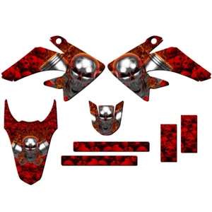 2011-2016 CRF 100 Flaming Gearhead Red Senge Kit de gráficos compatible con Honda - Imagen 1 de 4