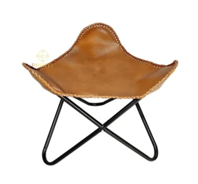 Openable Iron Stand Leather Ottoman Stool,Comfortable Leather Foot Stool PL2-338 - Image 1 of 4