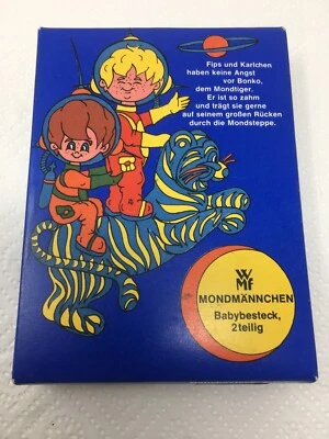 WMF Mondmännchen Bambini Babybesteck Cromargan 2 Parti Alto Confezione Originale - Immagine 1 di 4