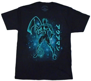 Camiseta Justice League Película Aquaman Color Burst y Japonés Adulto - Imagen 1 de 1
