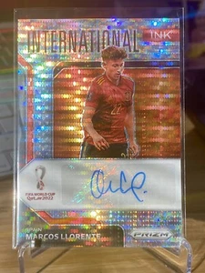 Marcos Llorente Auto International Ink 2022 Panini Breakaway Prizm WORLD Cup - Picture 1 of 2