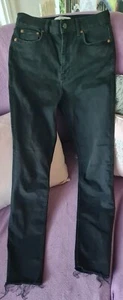 Zara Woman Black Skinny Jeans UK Size 8-10 - Picture 1 of 3
