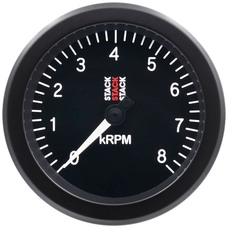 Stack ST100 85mm Track Race Car Tachometer With Black Dial Face | 0-8,000 Rpm - Image 1 of 1