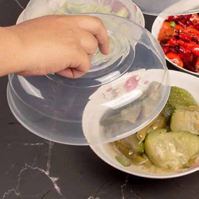 Microwave Safe Cover Dish Lid Plate Lid For Heating Food Heat Resistant JY - Image 1 of 4