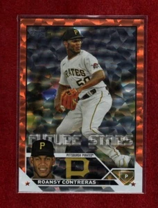 ROANSY CONTRERAS 2023 TOPPS ORANGE FOIL PARALLEL 205/299 PITTSBURGH PIRATES - Picture 1 of 2