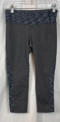 Athleta Splits Revelation Capri Stretch Athletic Leggings Gray Heather Sz Small - Image 1 of 4