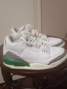 Air Jordan 3 Retro Damenschuhe Größe 6 weiß zementglücklich grün CK9246-136 OG - Bild 1 von 13