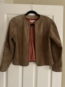 Talbot's Women's Suede Bolero Style Jacket - Size 4 - Picture 1 of 9